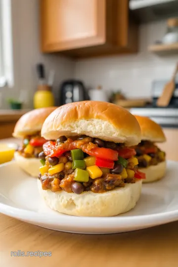 Sizzling Vegetarian Black Bean Sliders: Flavor-Packed & Plant-Based Delights steps