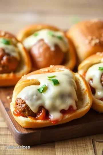 Sweet & Savory Meatball Sliders on Hawaiian Rolls presentation