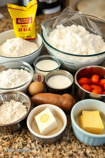 Texas Roadhouse Inspired Dinner Rolls ingredients