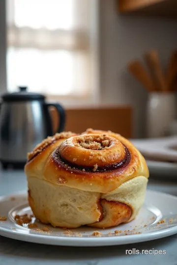 Toasted Cinnamon Roll Delight presentation