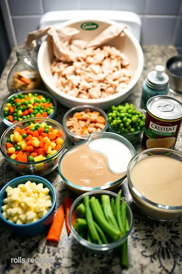 Turkey Pot Pie Using Crescent Rolls ingredients