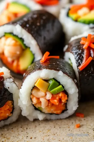 Volcano Roll Sushi Recipe presentation