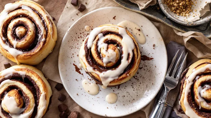 Chocolate Espresso Cinnamon Rolls