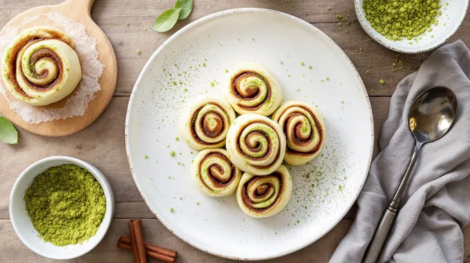 Delicious Matcha Cinnamon Rolls Recipe